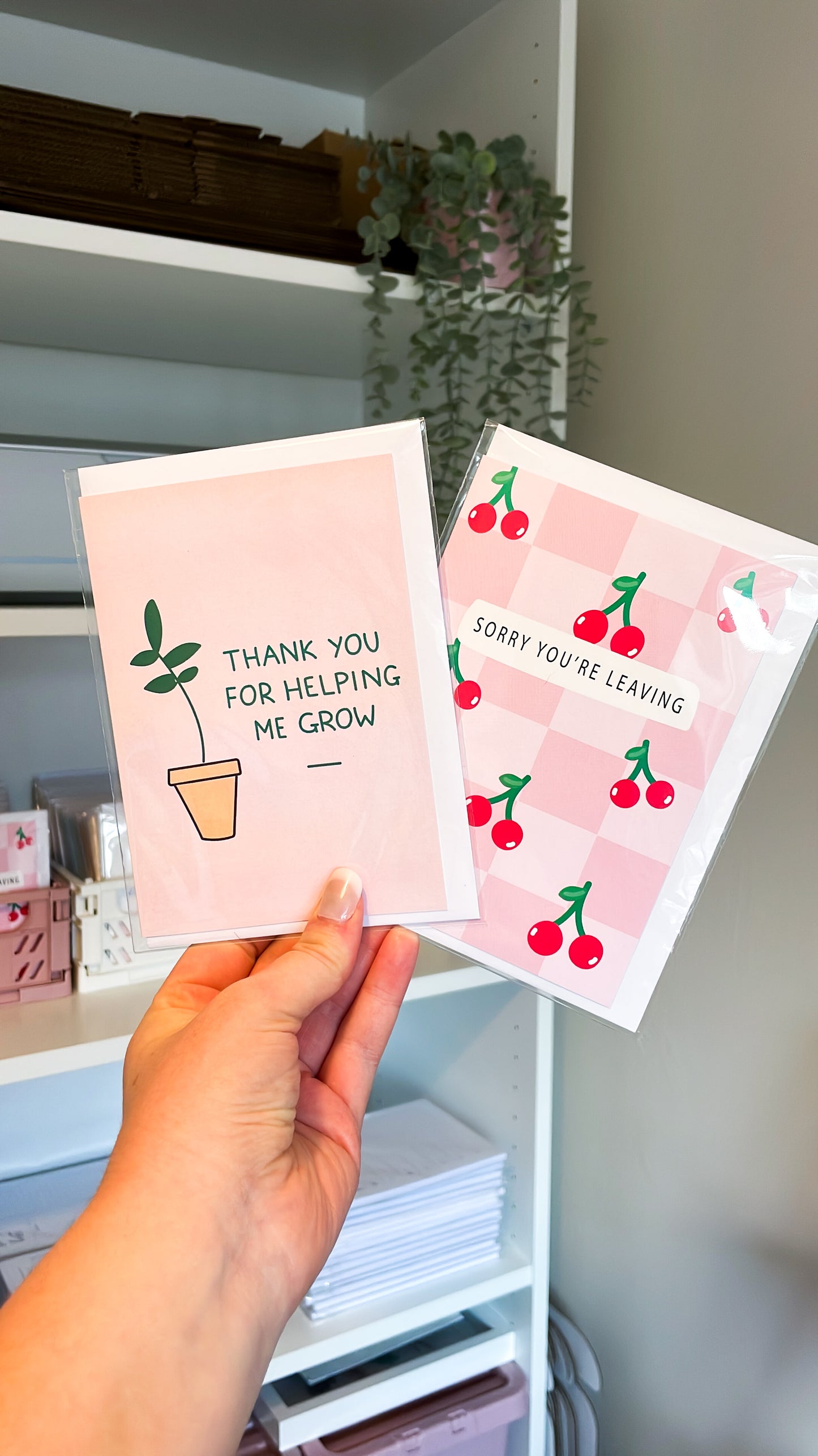 Sorry You're Leaving | A6 Greeting Card | Colleague card | Stationery | Cherries