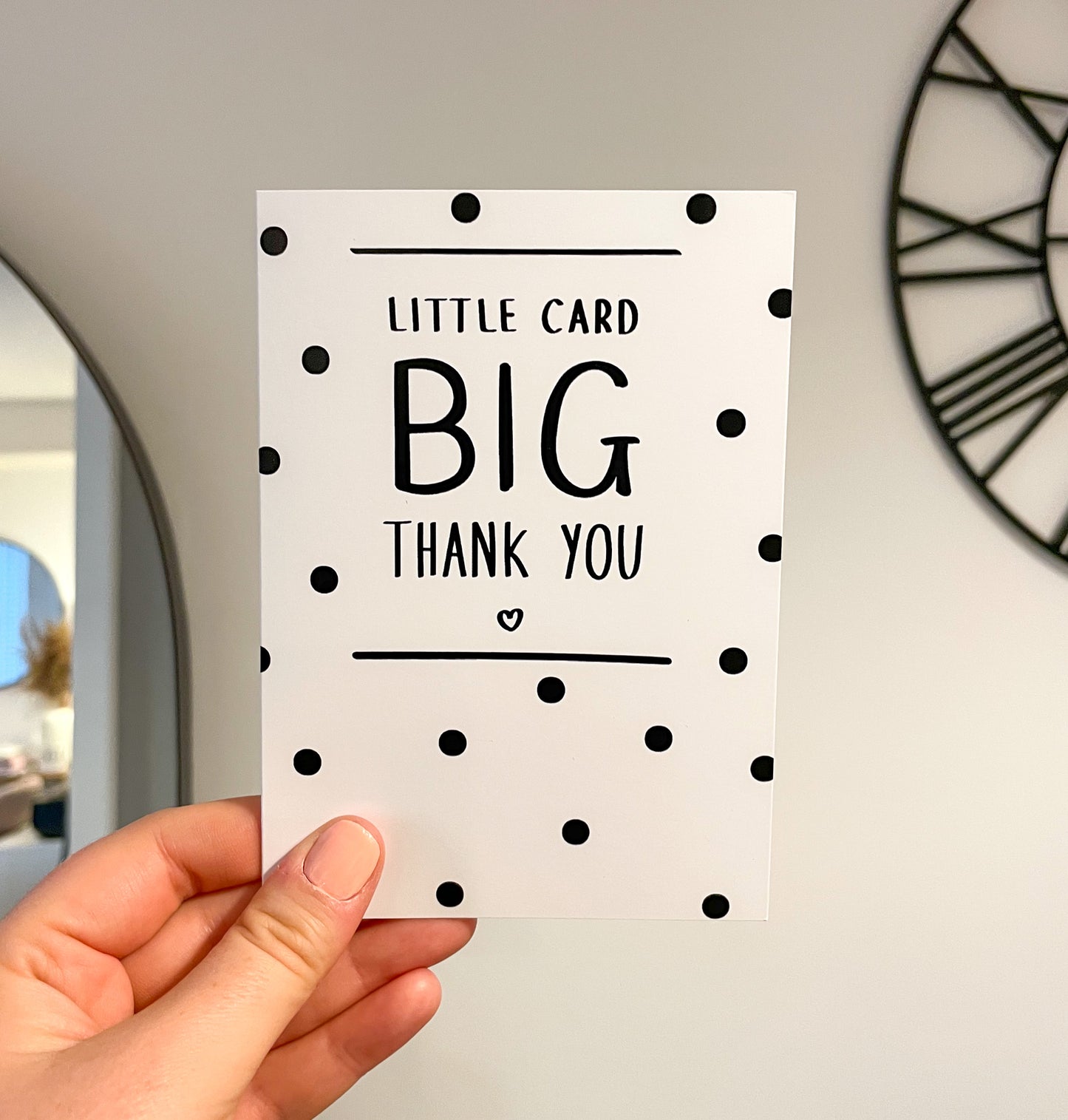 Little Card BIG Thank You Greeting Card | A6 Card | Thank You Teacher