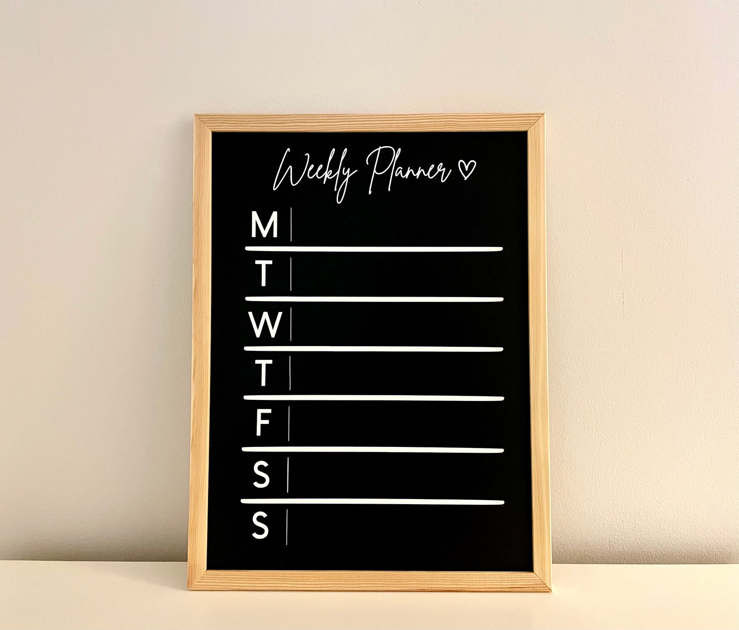 Weekly Planner Chalkboard | Home Organisation | Planning | Meal Planner | Week Plan | Organiser | Family Planner | Personalised Planner