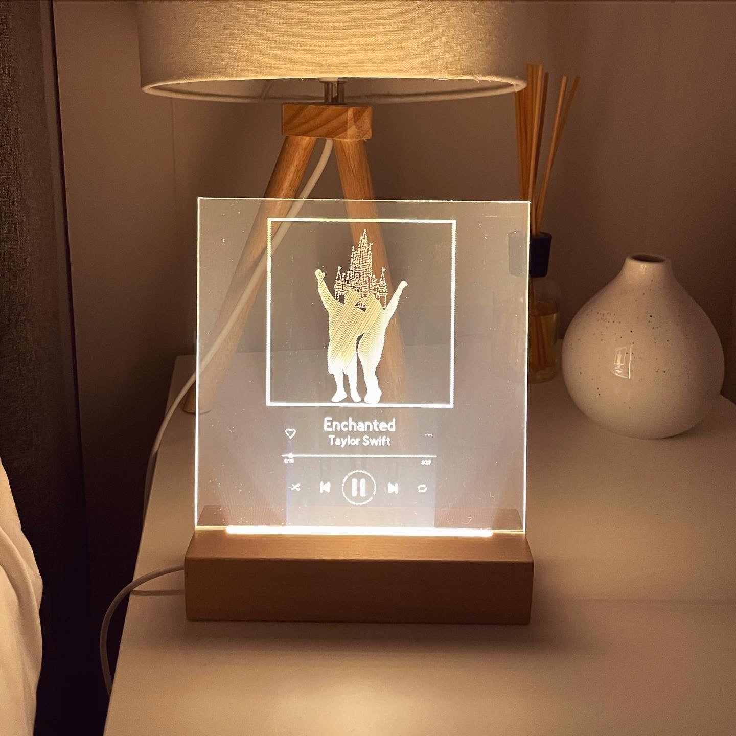 Photo & Song Light Box | Acrylic LED Light | Custom Light | Personalised Photo Light | Couples Gift | Valentineās Gift | Gifts for Her