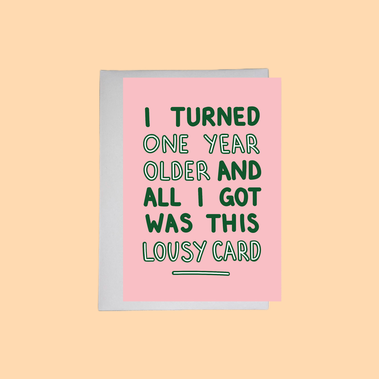 'Lousy Card' Birthday Greeting Card | A6 Greeting Card with Envelope | Funny Birthday | Birthday Humour