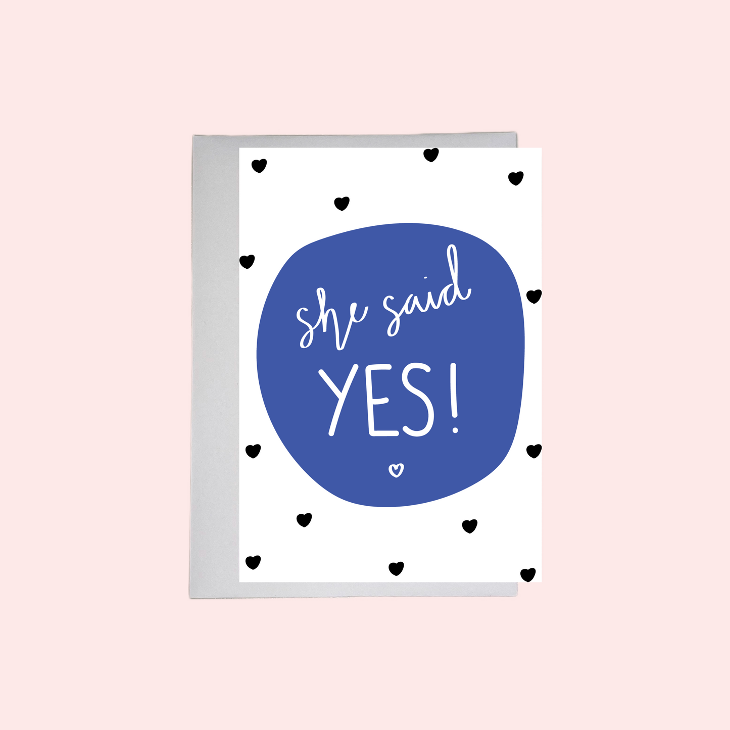 'She Said Yes!' Engagement Card | Greeting Card | A6 Size | Proposal | Celebration | Happy Couple