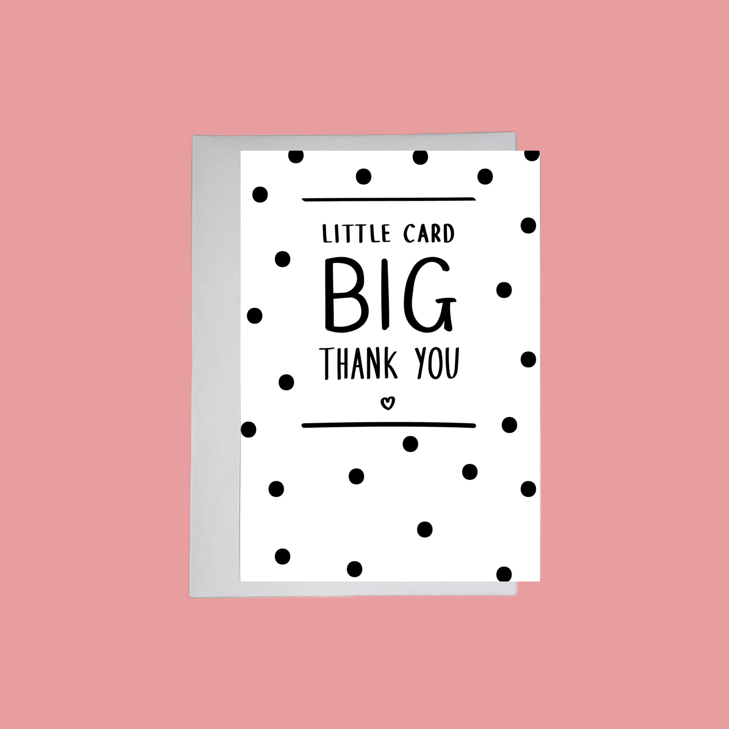 Little Card BIG Thank You Greeting Card | A6 Card | Thank You Teacher