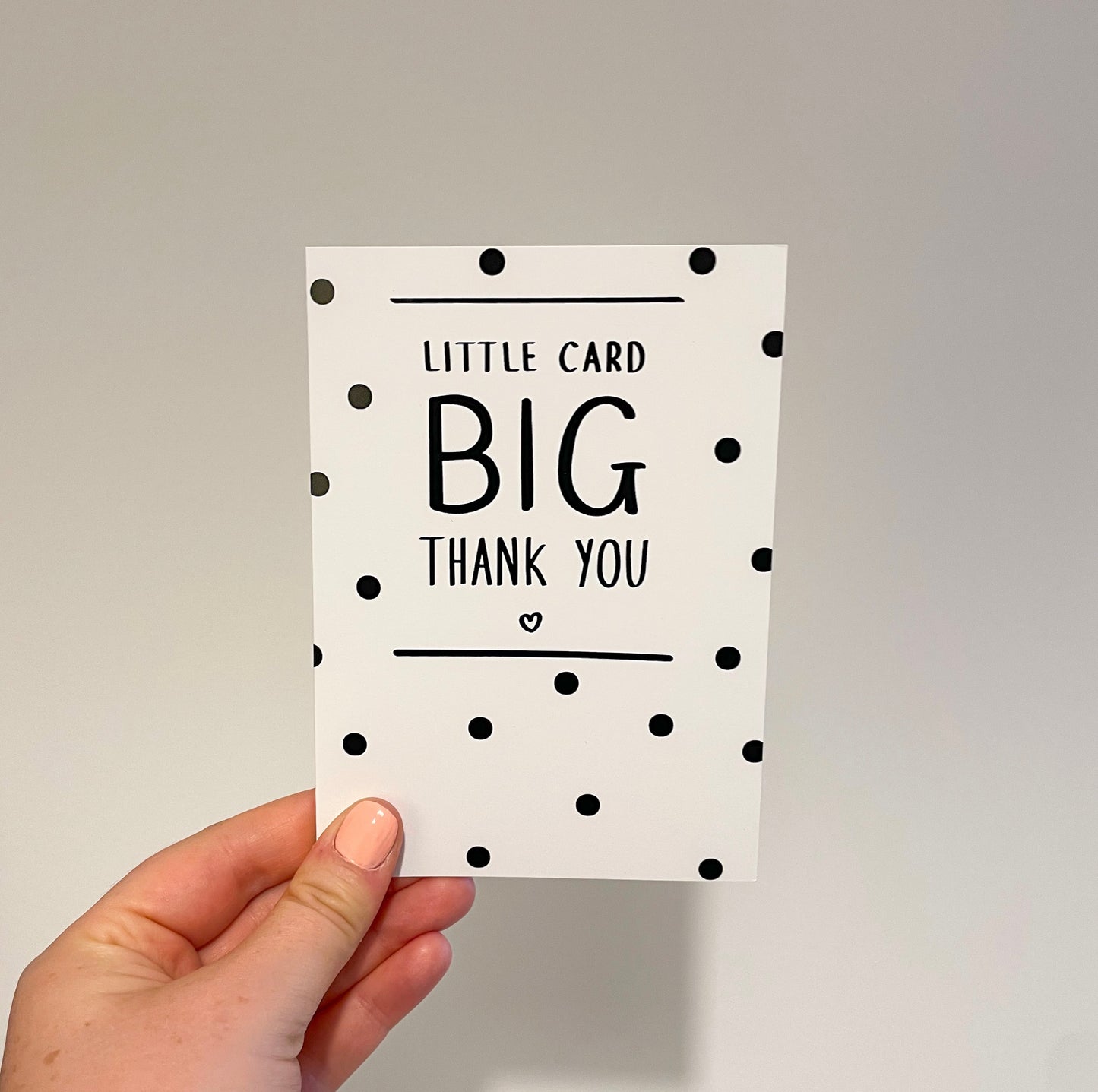 Little Card BIG Thank You Greeting Card | A6 Card | Thank You Teacher