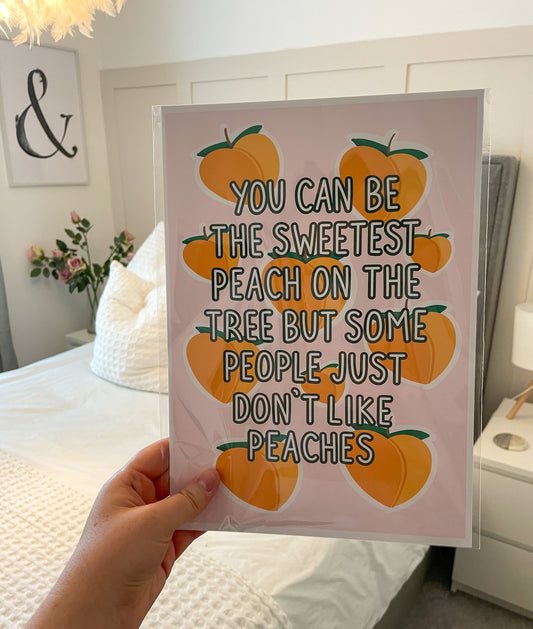 Peachy Print 🍑 | Sweetest Peach Art Print | Wall Art