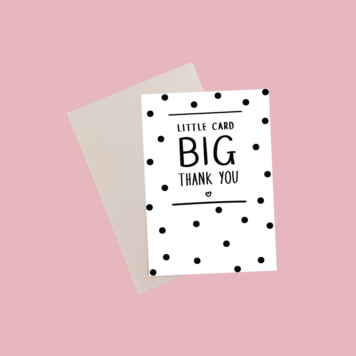 Little Card BIG Thank You Greeting Card | A6 Card | Thank You Teacher