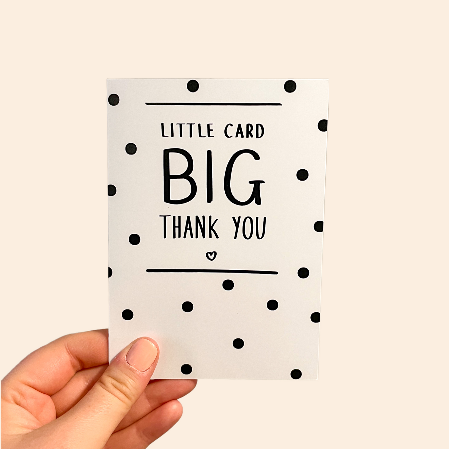 Little Card BIG Thank You Greeting Card | A6 Card | Thank You Teacher