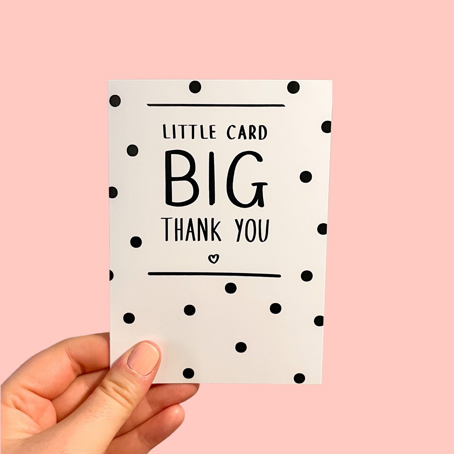 Little Card BIG Thank You Greeting Card | A6 Card | Thank You Teacher