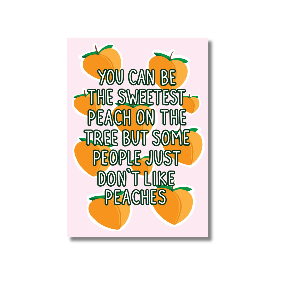 Peachy Print 🍑 | Sweetest Peach Art Print | Wall Art