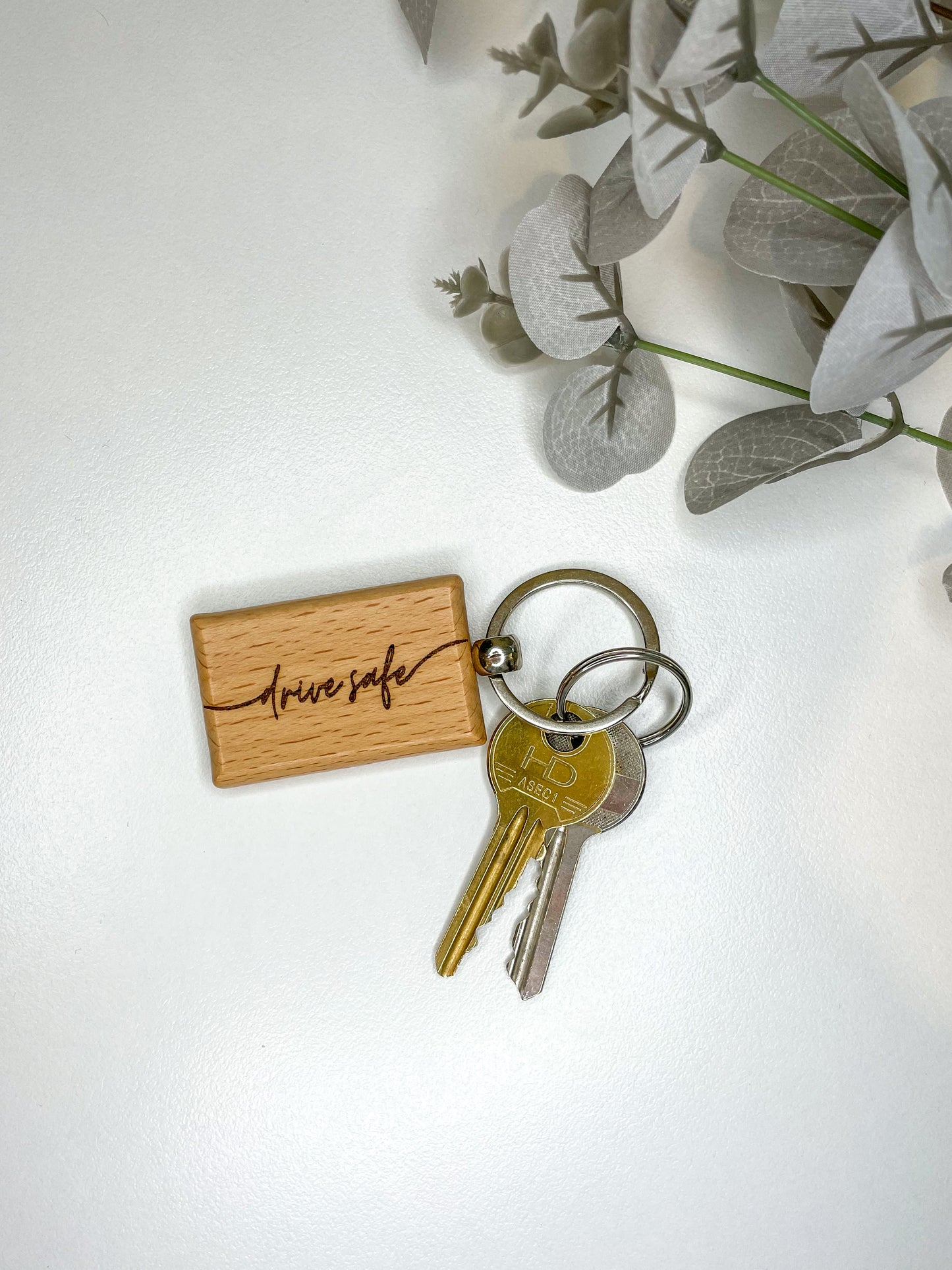 'Drive Safe' Engraved Wooden Keyring | Gifts for Him | New Driver Gift | Loved One Gift